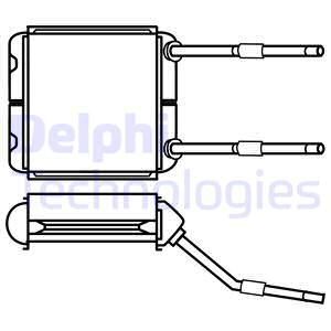 41-3206 Kalorifer Radyatoru Mekanik Opel Vectra A 1.4 Borulu 1988-1995