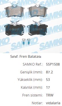 VAL-671514 Arka Fren Balatasi-Kablosuz Vw Audi Seat Skoda