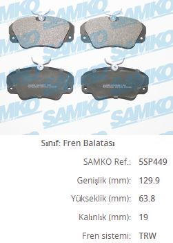 ZEG382-00 Fren Balata On Opel Omega B 2.0 Dti 1994-2003 / Omega B 2.2 Dti 1994-2003