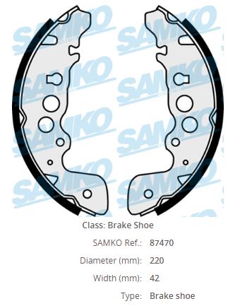 BOS-0986487616 Balata Fren Pabuc Arka-(Suzuki  Grand-Vitara 98/11 )
