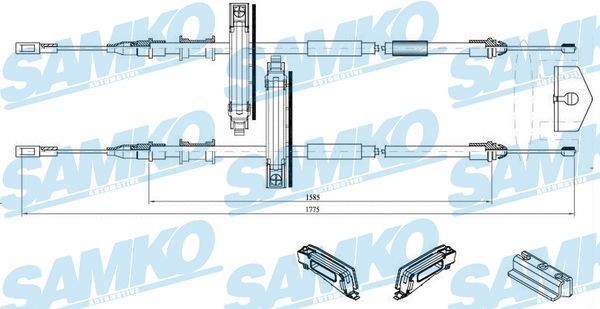 CAV-4602609 El Fren Teli Arka Disk Fren  ( Ford  Focus 98-04 )