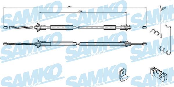 CAVO.4602605 El Fren Teli Arka 02   Transit Connect Uzun Şase A