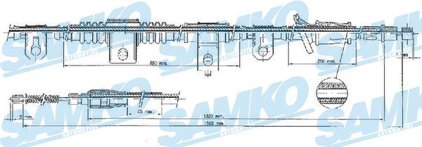 CAV-2702608 Tel Fren Arka Sag-(Hyundai  Elantra 90/95 )