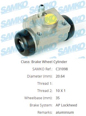 CIF 101-933 Fren Silindiri Arka  Linea-Fiorino-Punto-Doblo