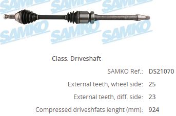 FD-8041 Komple Aks Sag On Ford Focus I (Daw,Dbw) 1.4i 16v  Uzunluk 934mm 1998-2004