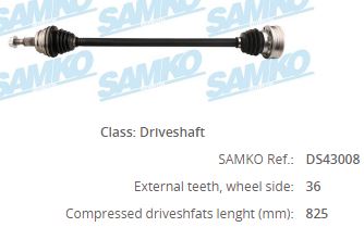 VW-8017 Komple Aks Sag On Volkswagen Golf Iv (1j1) 1.9 Tdi Uzunluk 822mm 1997-2005