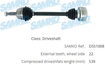 MGA-73638 Sol Aks Komple (Vw Caddy 96-03  Golf 84-92  Polo Cls 96-00  Seat Ibiza 93-99)