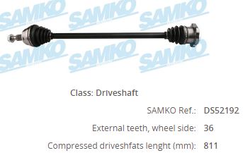 VW-8078 Komple Aks Sag On Volkswagen Golf Iv (1j1) 1.6i 16v (Bcb) M-T Uzunluk 810mm 1997-2005