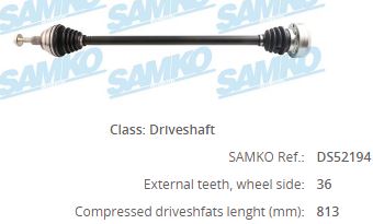 GKN-GKND12994 Sag Aks Vw Audi Seat Skoda