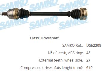 SNR-DK50018 Aks Komple Bmw E46 /320d / M47n Arka Sag