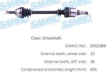 RN-8048 Komple Aks Sol On Uzunluk 675mm Renault Megane Ii 1.4i 16v - 1.5 Dci - 1.6i 16v 2002-2008