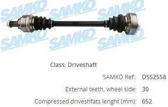 BM-8022 Komple Aks Sol-Sag Arka Bmw 5 Serisi (E60) 530 D Uzunluk 649 Mm 2003-2010