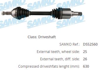 SNR-DK52015 Aks Komple Sol Ford Connect 1.8tdci 75 90