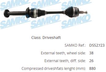 VW-8028 Komple Aks Sag On Volkswagen Transporter Vi 2.0 Tdi 140 Hp Uzunluk 880mm 2011-