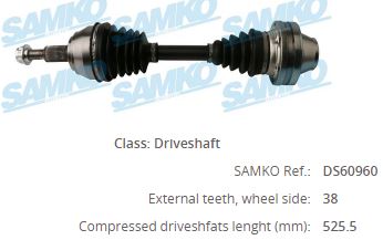 GKN-304547 Sag Sol On Aks Vw