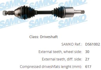 OP-1062 Aks Kafasi Sol-Sag On Dis Opel Insignia 2.0 Cdti 30x26x52,5 Uzunluk 160mm 2008-