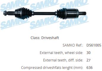 BM-8005 Komple Aks Sol On Uzunluk 634mm Bmw X5 (E70) 3.0 D 2007-2012