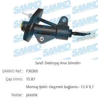 424982 Debriyaj Merkezi Ust Plastik 15,87mm Opel Mokka - Mokka X 1.4 1.6 2012- / Chevrolet Aveo Aveo 1.2 1.3 1.4 2011-2015 / Trax 1.4 1.6 2012-