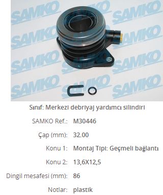 FIAT 55240573 Debriyaj Rulmani Hidrolik Egea/Linea/Grande Punto/500