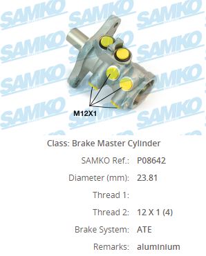 219172 Fren Anamerkez Aluminyum 23,81mm Ford Focus I 1.6i 16v - 1.8 Tdci - 2.0i 16v 1998-2004