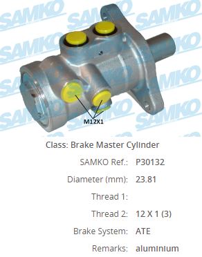 210762 Fren Anamerkez Aluminyum 23,81 Mm Renault Laguna Ii 1.6i 16v - 1.9 Dci - 2.0i 16v Espli 2001-2007 / Laguna I 1.6i - 1.8i - 1.9 Dci - 2.0i Espli 1993-2001
