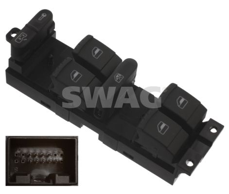 ZSW1129 Cam Acma Anahtar Grup Cocuk Resimli 9 Pin Golf Iv - V - Passat - Bora - Leon - Toledo 1998-2009