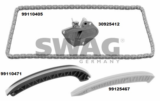 DAY-KTC1002 Zincir Seti-Disliler Dahil (Vw Polo 02-10  Seat Ibiza 02-11  Skoda Fabia 00-14) Azq-Bme-Bzg-Cgp-Cjl
