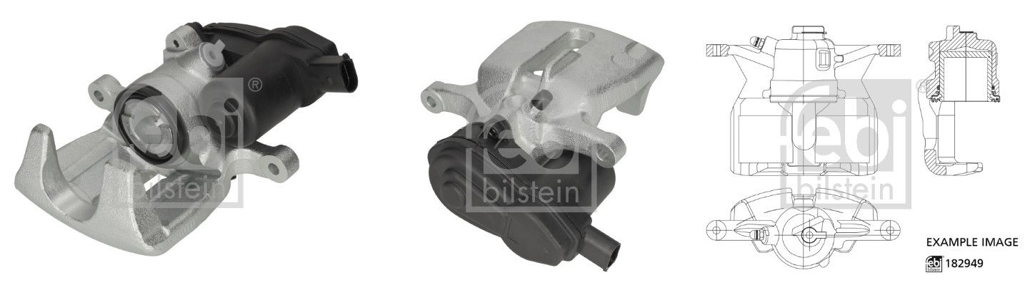 MGA-56863 Fren Kaliperi Arka Sag (Audi A4 07-15 / A5 07-17 / Q5 08-17) (Kundaksiz-Motorlu)