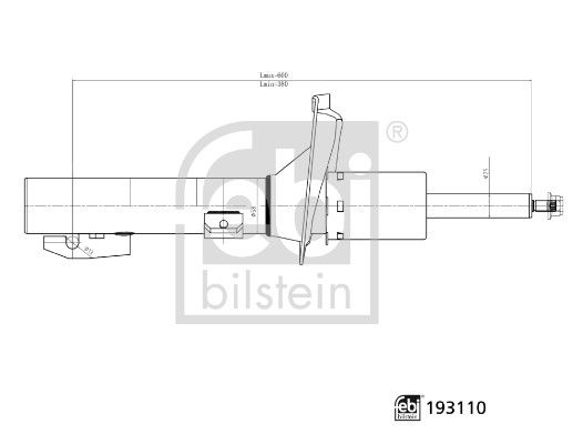 FBI-193110 Amortisor On ( Ford   Transit 2.2tdci V347 06-)   Kisa