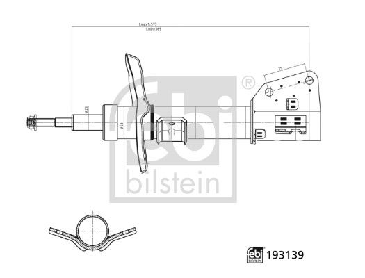 350029 Amortisor On Sol-Sag Gazli Renault Master Iii (Fv) 2.3 Dci 2010-