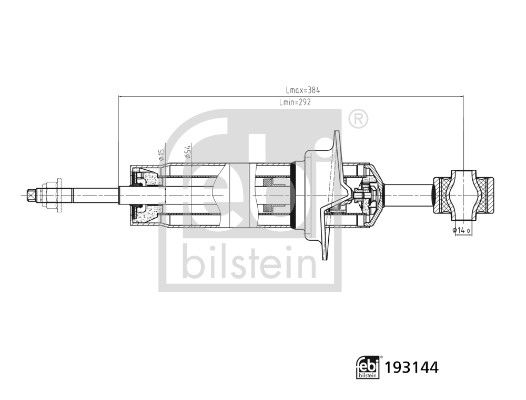 VOT-A-4106G Amortisor Ön Sag/Sol - (Nissan   Navara D40 2.5dci 4wd 2005-2015)