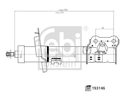 MON-G8289 Amortisor On Sol  (Ford  Fiesta 12- Courier 14- B-Max 12- )