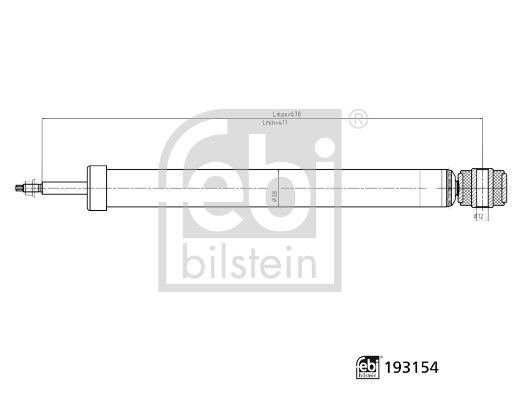 FBI-193154 Amortisor Arka  Sag Sol Ford Courier 14-