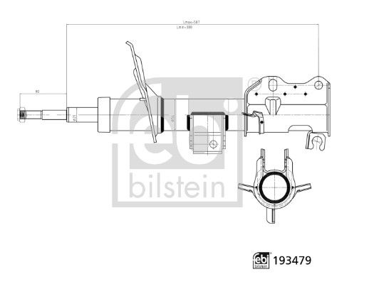 OPT-A-3716G Amortisor On Mercedes W639 Vito-Viano 03--