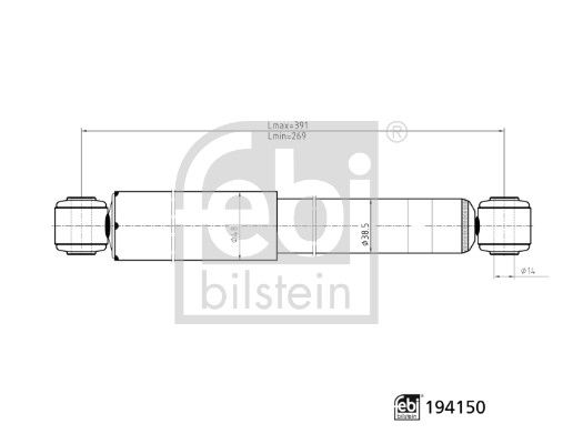 280022 Amortisor Arka Sol-Sag Gazli Mercedes Vito (W639) 109 Cdi - 110 Cdi - 111 Cdi - 113 Cdi - 115 Cdi - 116 Cdi 2003-2014