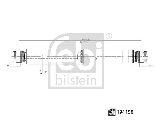440030 Amortisor Arka Sol-Sag Gazli Volkswagen Amarok 2.0 Tdi 2010-