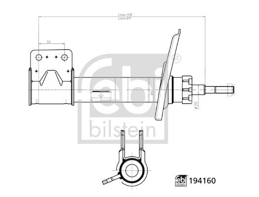 SCX-560419 Amortisor On Sag-(Peugeot  Partner Tepee 08/14/Citroen  Berlingo 08/14 ) Sachs 314889