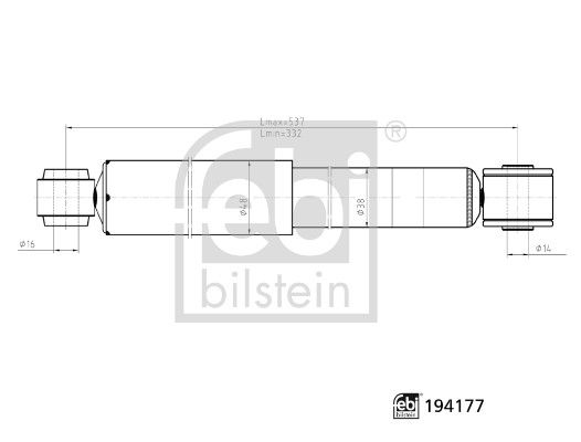 MON-D7017S Amortisor R L Arka Nissan  Navara 05-11