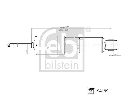 220001 Amortisor On Sol-Sag Gazli Isuzu D-Max (8dh) 2.5 Ditd 4x4 2002-2012
