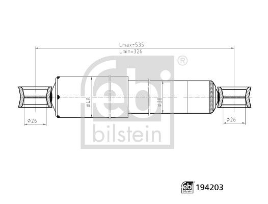 MAY-PN6269304 Amortisor Arka Sag/Sol Toyota Hilux 92-05 / Mazda B2500 98-