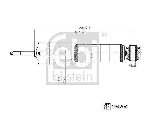 FOR-2M34 18124 DA N Amortisor Komple Ford Ranger (J97)