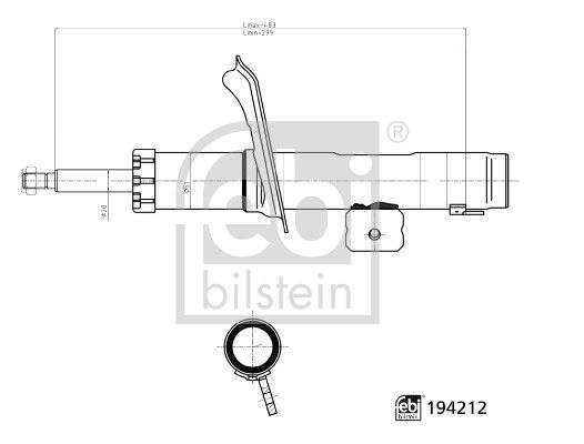 OPT-A-3037HR Amortisor On Sag-(Peugeot  Partner 96///306 93/02/Citroen  Berlingo 96///Xsara 97/05/Zx 91/97  )