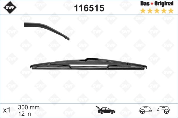 VAL-116515 Silecek Supurgesi Arka-(300-14)-(Hyundai  I20 08/12/Mitsubishi  Grandis 04///Outlander 04///Nissan  Micra-K13 11///Murano 08///Note
