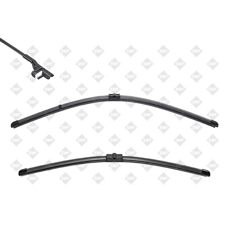 DEN DF-001 Silecek Süpürgesi Ön Takim 119319 ( 530 / 480 Mm ) (Muz Tip) Polo-Golf4-Bora