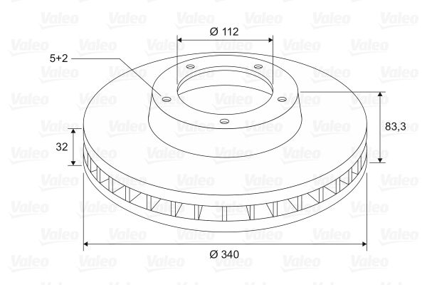 BCH 0986479R29 Fren Diski Ön . Land Cruiser (J20)