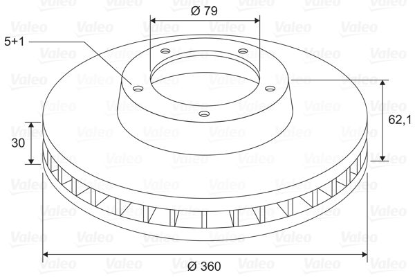 AYD-50342 Ön Fren Diski Land Rover Discovery Iv 09-18/Discovery V 16-/Range Sport 09-13 (360x30x5dl) Havali Ad