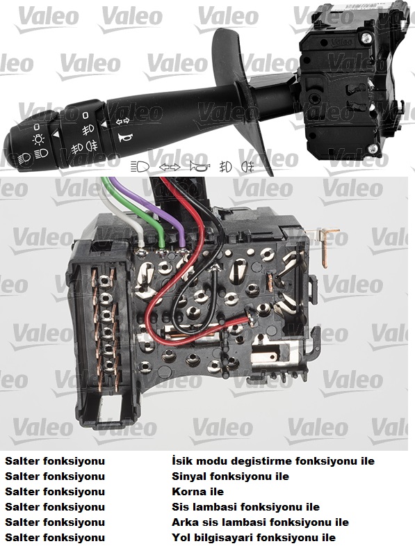 VAL-251604 Far + Korna + Sinyal Kolu Logan Sandero 1.2 1.4 1.5 1.6 Dci 09>