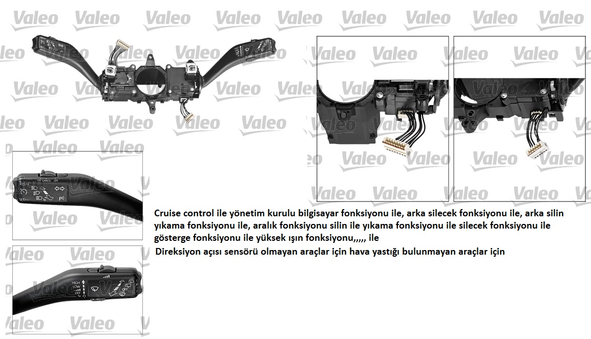 TPR-121721001 Sinyal Silecek Kolu Hiz Sabitleme Yol Bilgisayari Vw Seat Skoda