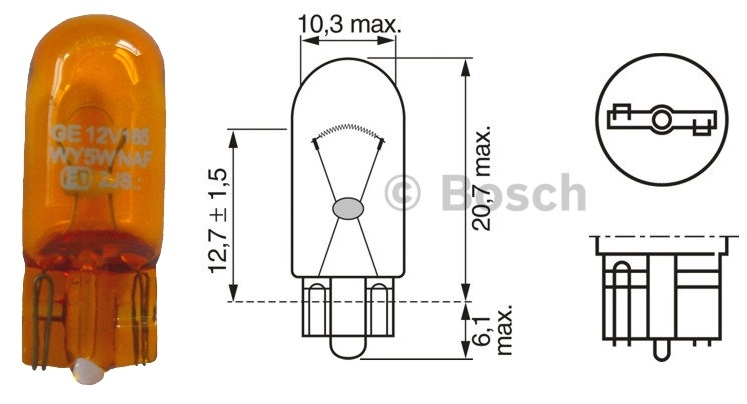 HEL 8GP 003 594-541 Ampul Wy5w E81-E82-E87-E88