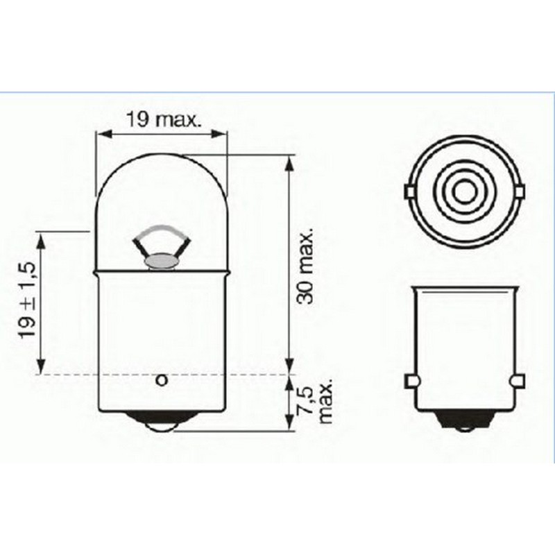 VAL-32219 Sinyal Ampul Karton Kutu Standart 12v 5w 53 10'Luk Kutu